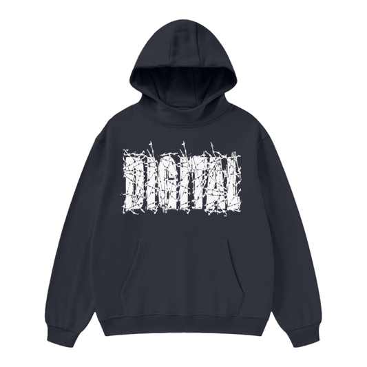 HIGH NECK DIGITAL HOODIE (FOG)