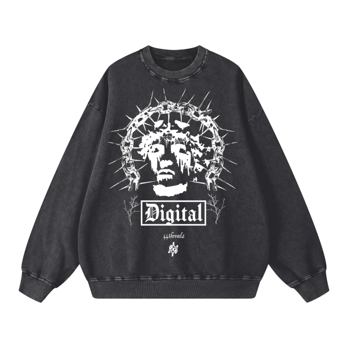 44BARBEDWIRE CREWNECK SWEATER